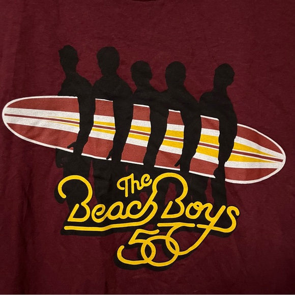 THE BEACH BOYS BAND TEE 50th ANNIVERSARY TOUR MERCH T SHIRT SURFIN USA MENS XL - Picture 3 of 5
